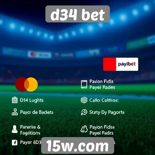 Métodos de pagamento aceitos no d34 bet